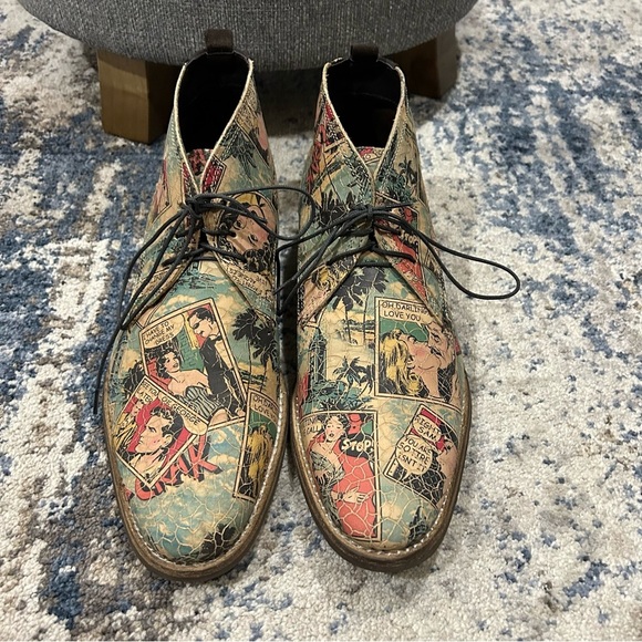 Steve Madden Garfield Comic Strip Lace-Up Chukka Boots Size 8 Men’s main image 7